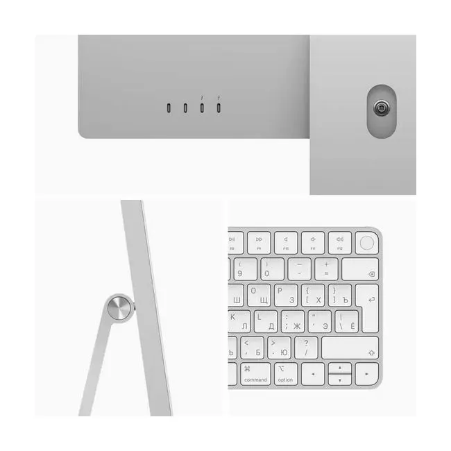 Моноблок Apple iMac 24" M1 8C CPU/8С GPU, 16 GB RAM, 256 GB SSD, русская раскладка, Серебро Моноблок Apple iMac 24" M1 8C CPU/8С GPU, 16 GB RAM, 256 GB SSD, русская раскладка, Серебро