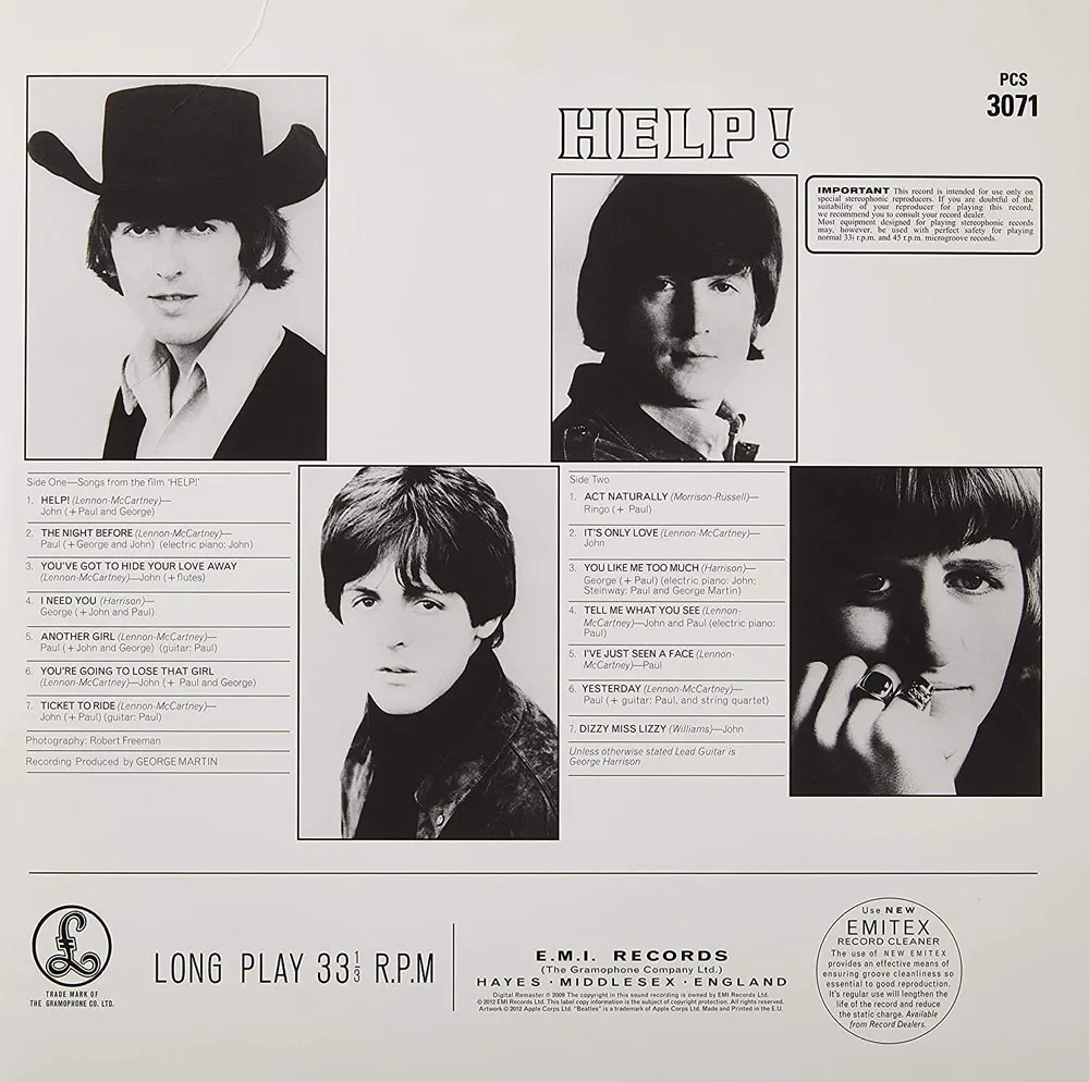 Виниловая пластинка BEATLES - Help!