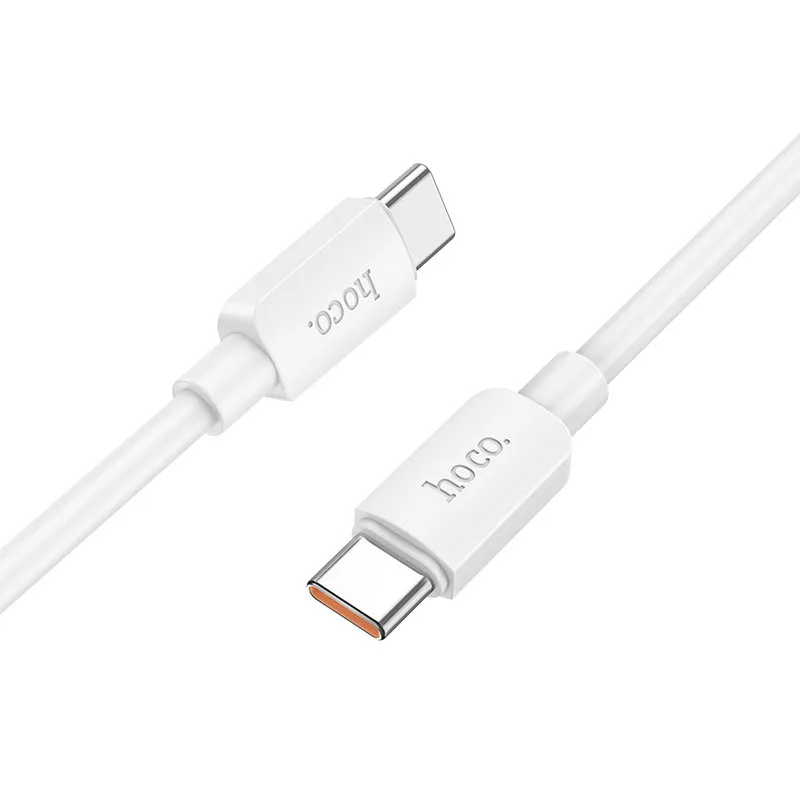 Кабель USB-C HOCO X96 Hyper Type-C - Type-C, 3A, 60W, 25 см, белый Белый