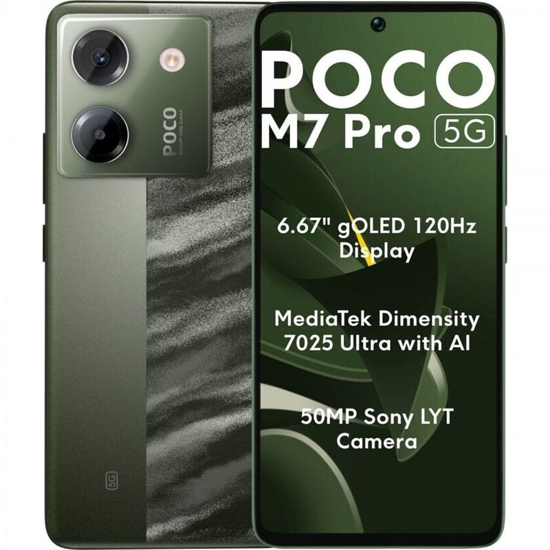 Смартфон Xiaomi Poco M7 Pro | 12/256 ГБ (Зеленый | Green) Смартфон Xiaomi Poco M7 Pro | 12/256 ГБ (Зеленый | Green)