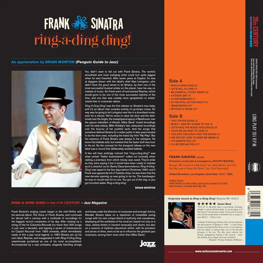 Виниловая пластинка SINATRA FRANK - Ring-A-Ding Ding! (Blue)