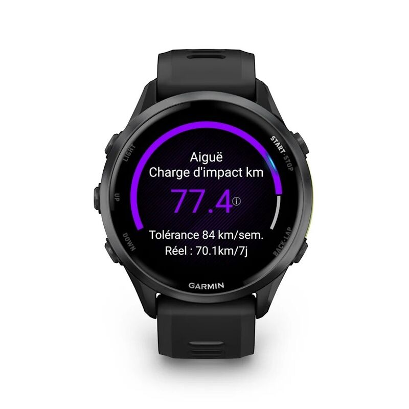 Смарт-часы Garmin Forerunner 970 - 47 mm, Черный, темно-серый титановый безель с DLC-покрытием, черно-серый ремешок (010-02969-00)