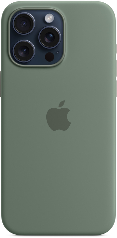 Чехол Apple MagSafe для iPhone 15 Pro Силикон, Темно-зеленый - MT1J3