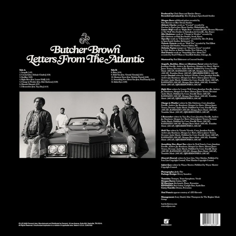 Виниловая пластинка BUTCHER BROWN - Letters From The Atlantic (Sea Blue)