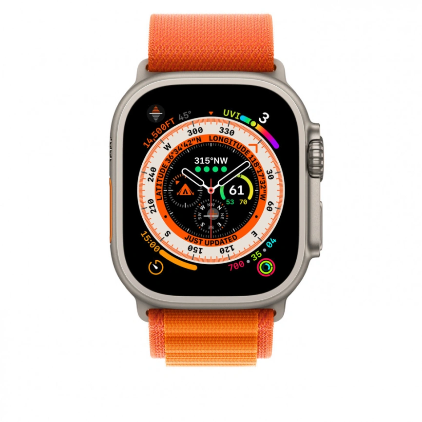 Ремешок Apple Watch Ultra 49mm Orange Alpine Loop L