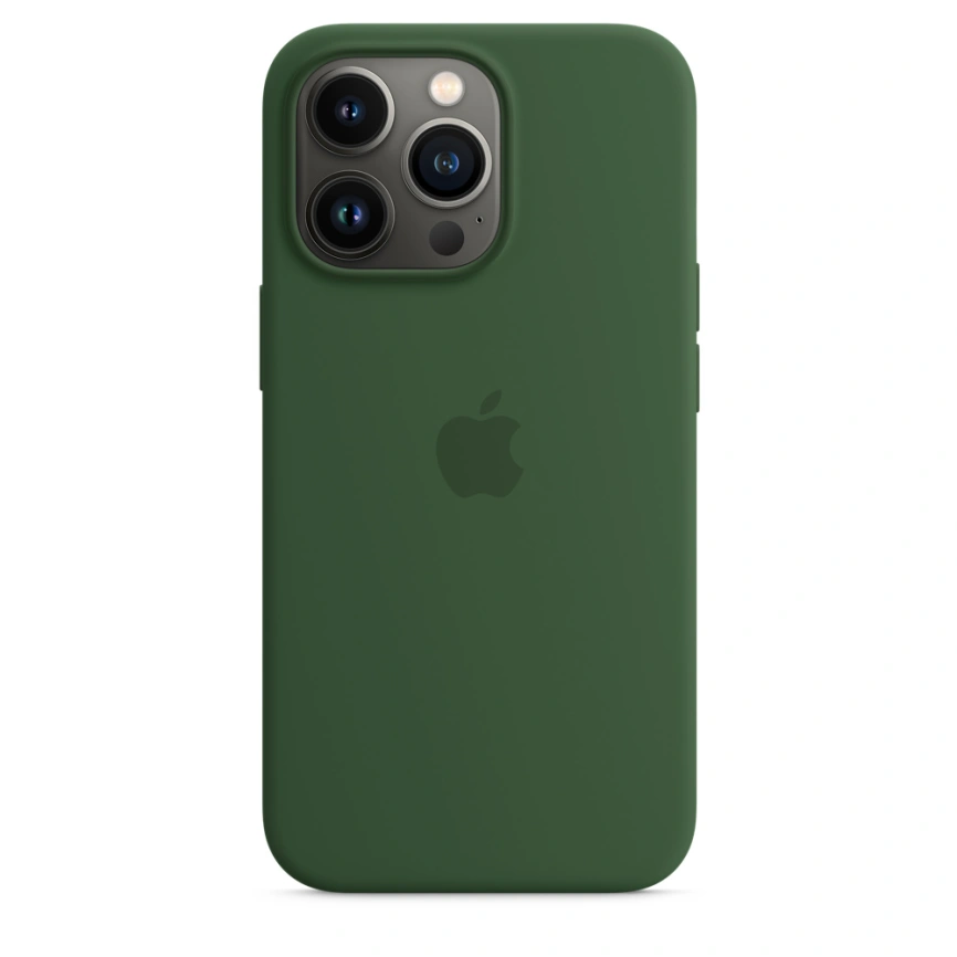 Силиконовый чехол Apple MagSafe для iPhone 13 Pro Green Clover