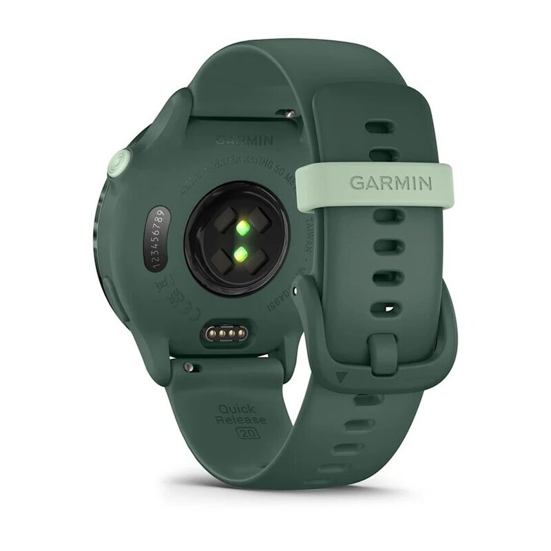 Смарт-часы Garmin Vivoactive 6 - 42 mm, Яшмовый, зеленый силиконовый ремешок