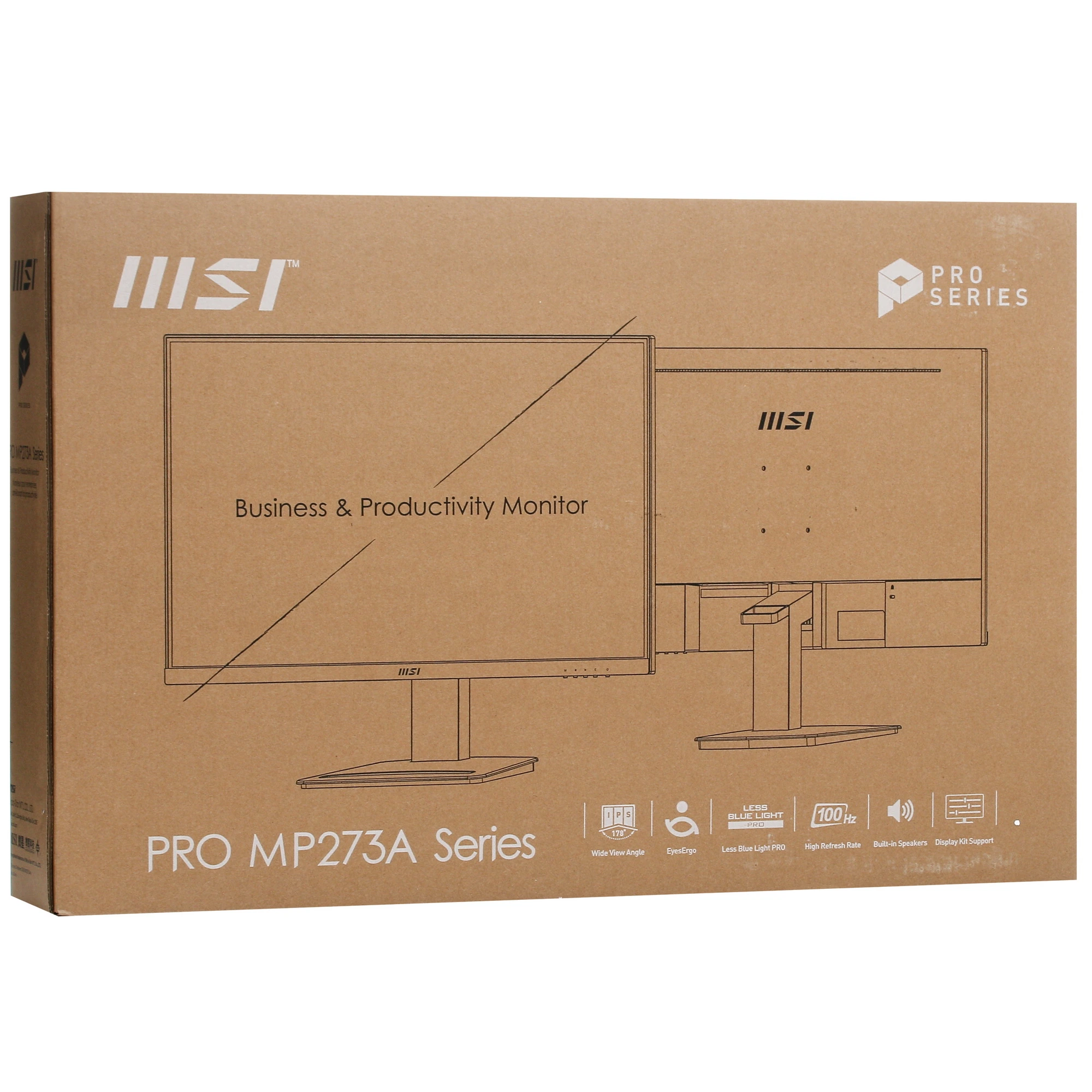 Монитор MSI PRO MP272L 27" 100 Гц IPS Черный