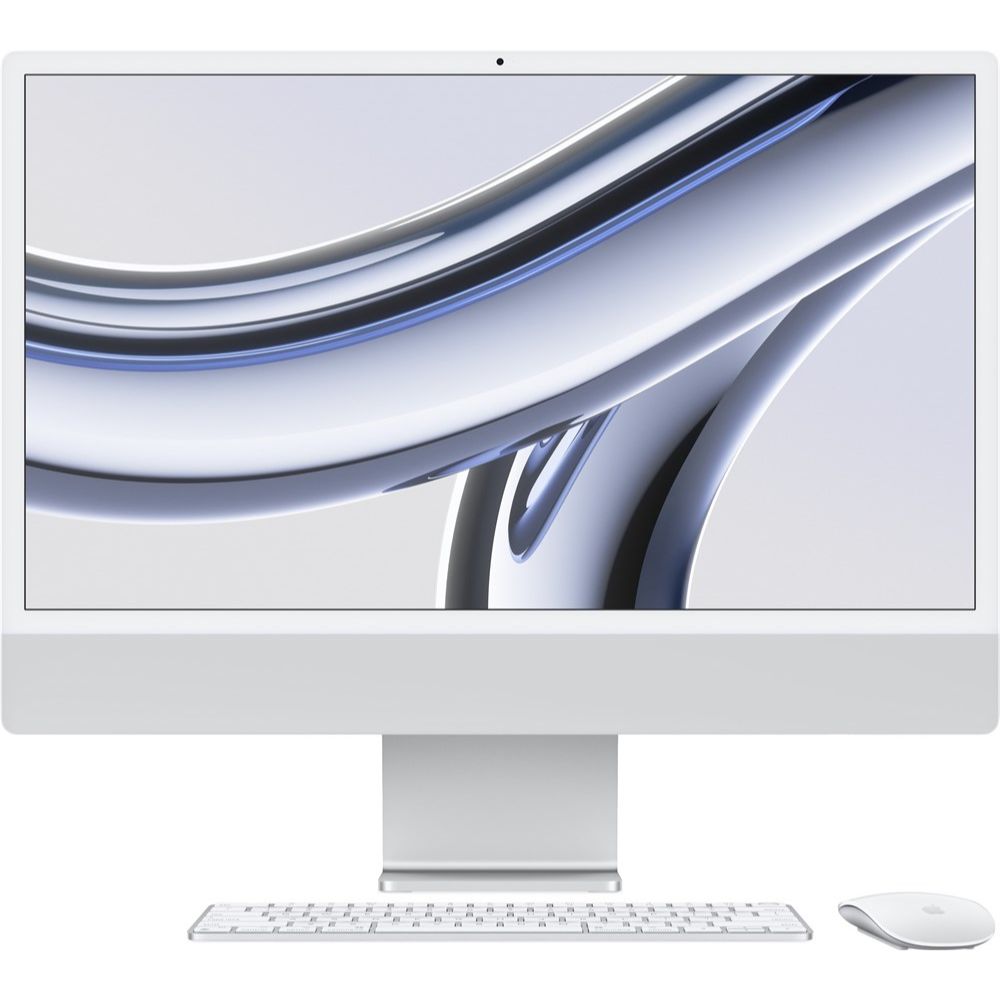 Моноблок Apple iMac 24" M3 (2023) Retina 4,5K 8C CPU/10С GPU, 16 GB RAM, 512 GB SSD, Silver (Z19E003CK; Z19U000BL)