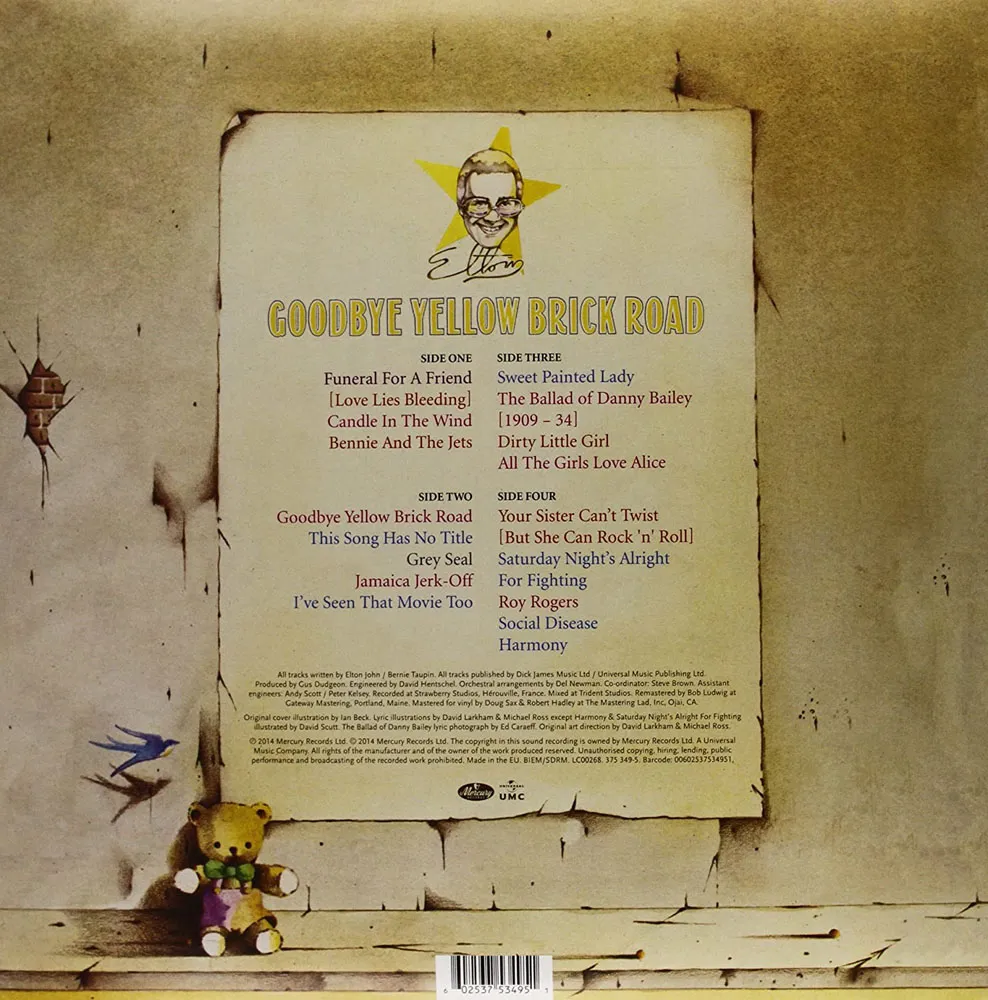 Виниловая пластинка ELTON JOHN - Goodbye Yellow Brick Road (40th Anniversary)