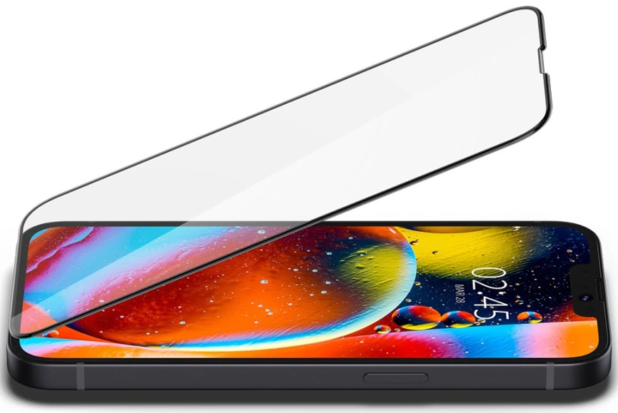 Защитное стекло Spigen iPhone 13/13 Pro Glass tR Slim FC (AGL03392)