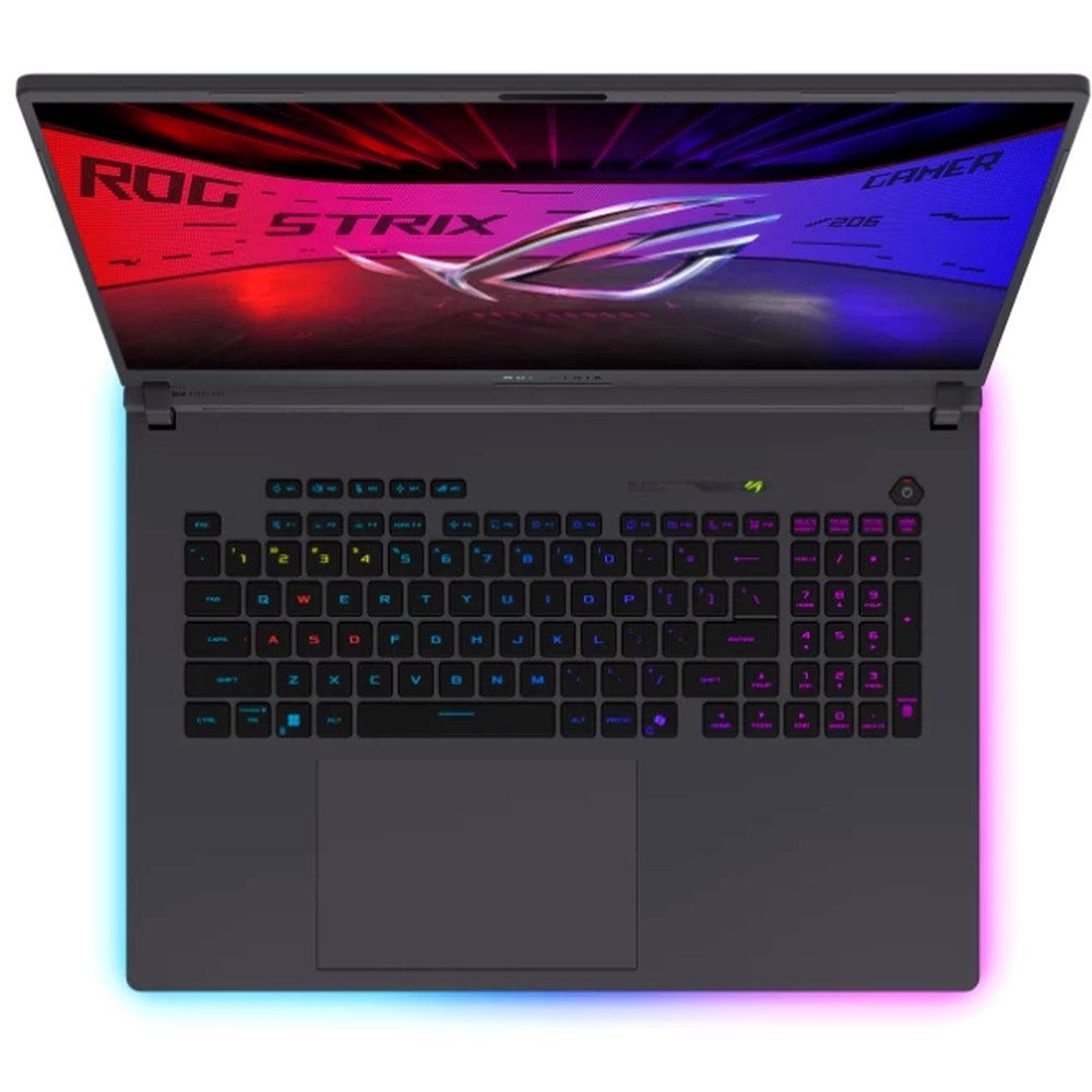 Ноутбук ASUS ROG Strix G18 14900HX (18", Intel Core i9 14900HX, 16 ГБ, 512 ГБ SSD, RTX 5060 8 ГБ, 240 Гц) 90NR0LE1-M00BD0, серый