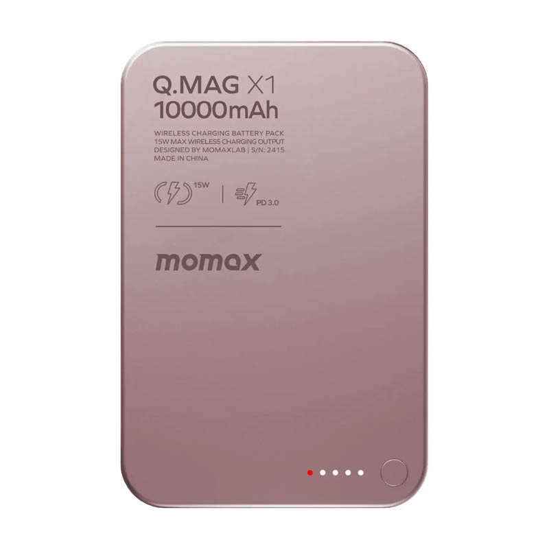 Внешний аккумулятор Momax Q.Mag X1 10000mAh Розовый