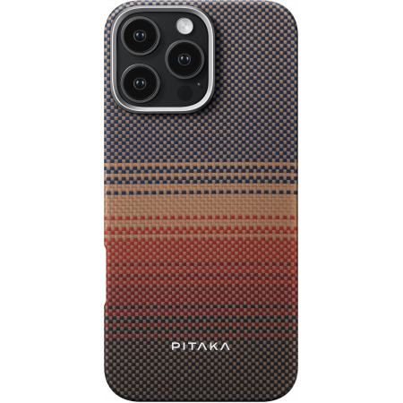 Чехол Pitaka Tactile Woven case для iPhone 16 Pro - Sunset Чехол Pitaka Tactile Woven case для iPhone 16 Pro - Sunset