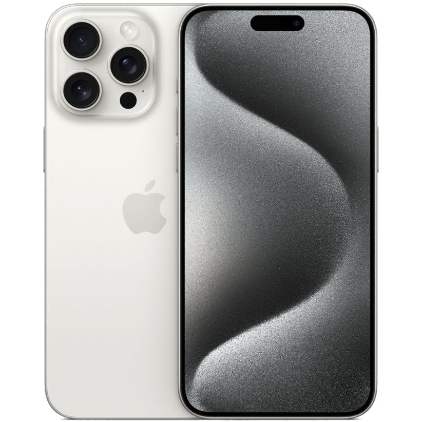 Смартфон Apple iPhone 15 Pro 1 ТБ (White Titanium | Белый титан) Смартфон Apple iPhone 15 Pro 1 ТБ (White Titanium | Белый титан)