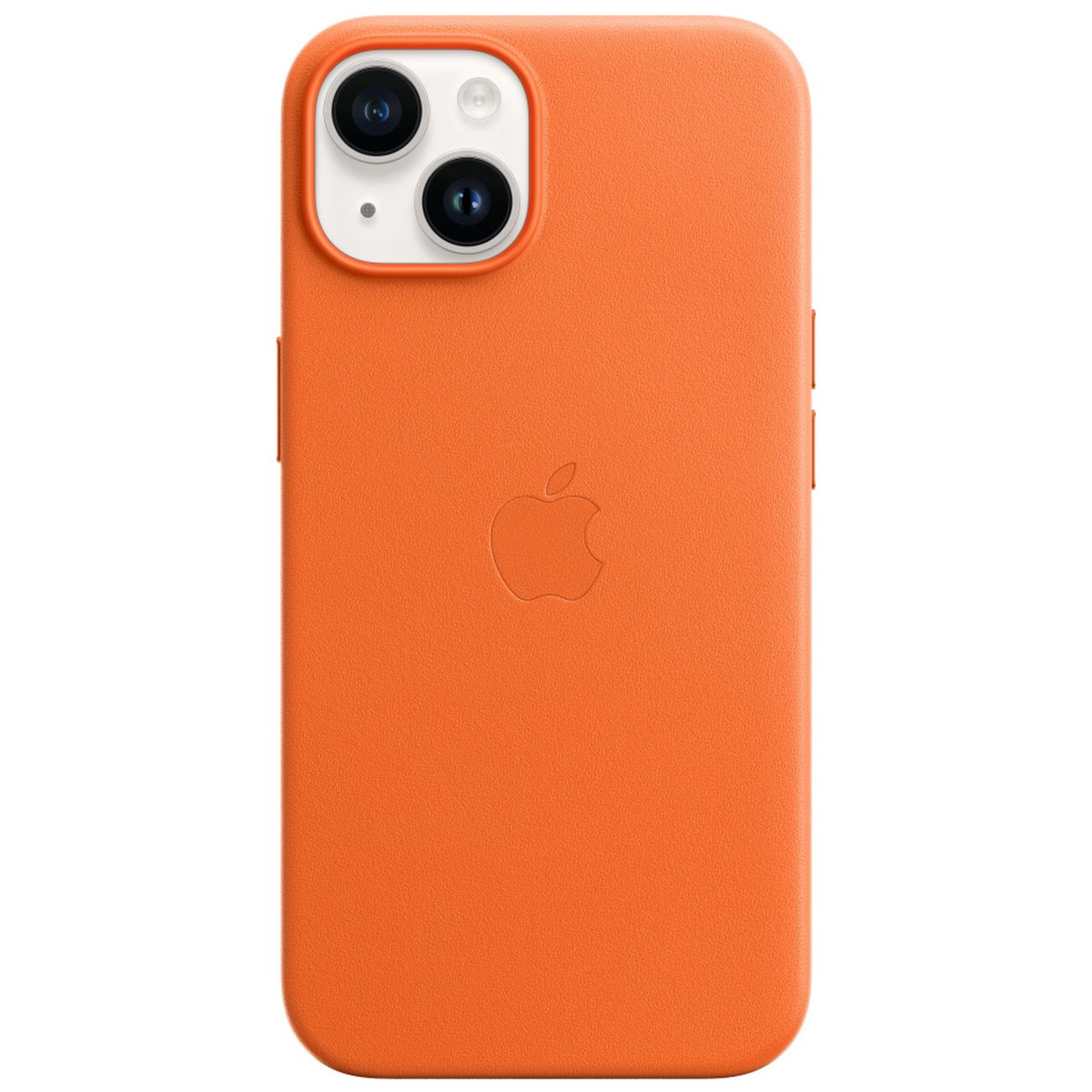 Чехол iPhone 14 Leather MagSafe Оранжевый - MPP83