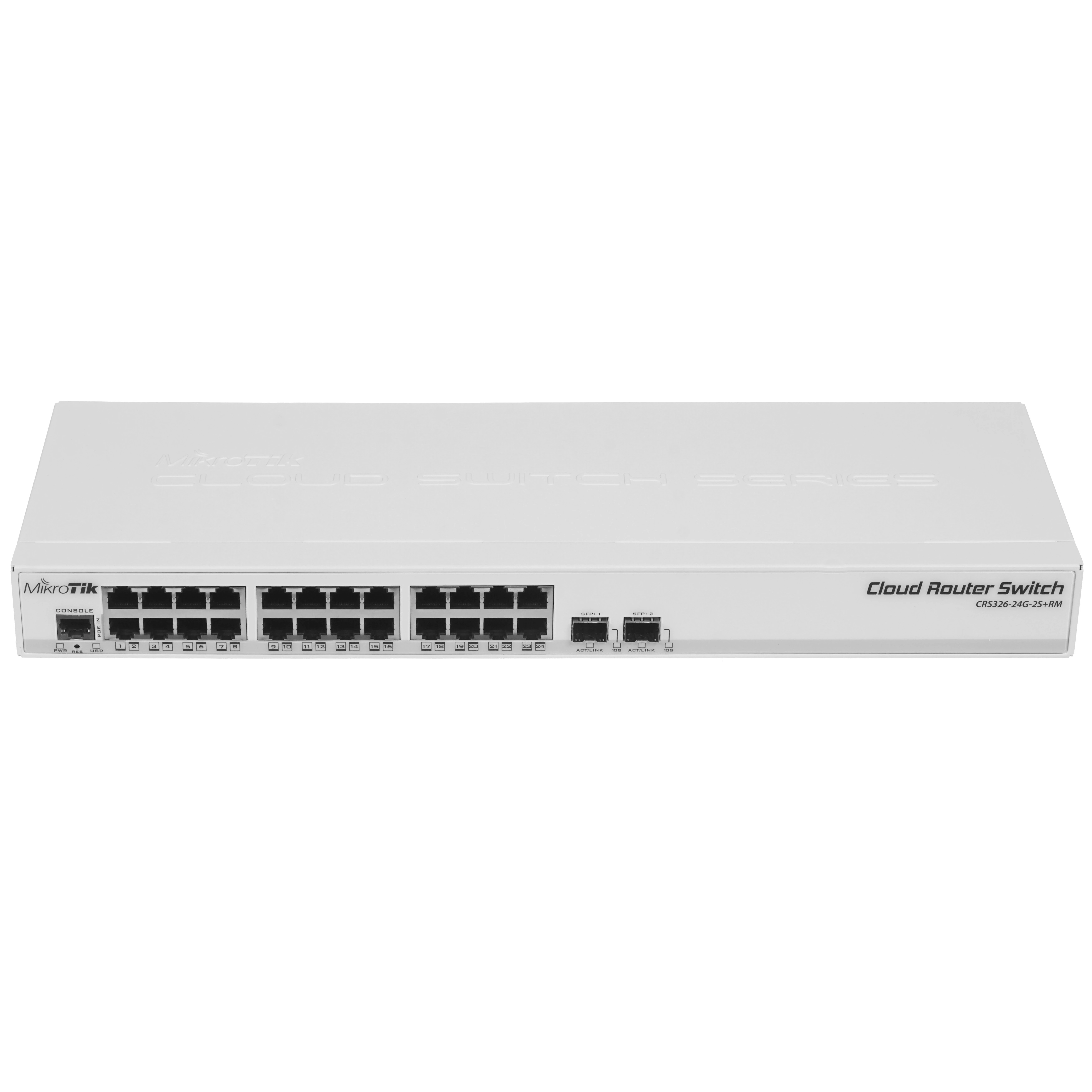 Коммутатор MikroTik CRS326-24G-2S+RM, 26 портов, 1 Гбит/с, Управляемый