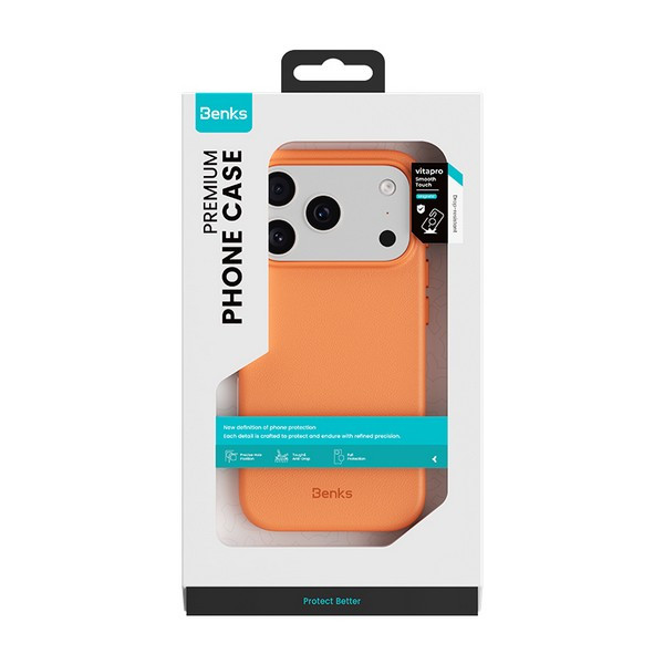 Чехол Benks VitaPro для iPhone 17 Pro, Orange