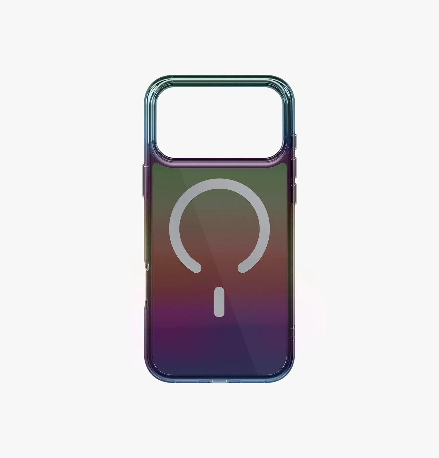 Чехол Uniq для iPhone 17 Pro Max Iridescia (holographic) (Magsafe), Прозрачный тёмный