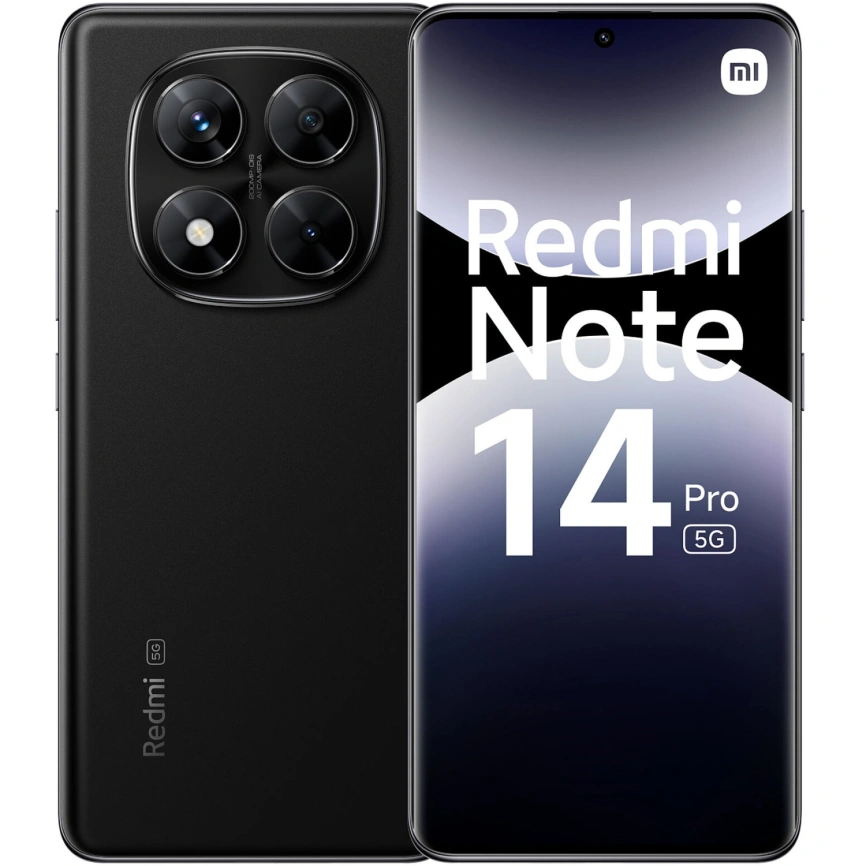 Смартфон Xiaomi Redmi Note 14 Pro 5G | 8/256 ГБ (Midnight Black | Полночный чёрный) Смартфон Xiaomi Redmi Note 14 Pro 5G | 8/256 ГБ (Midnight Black | Полночный чёрный)