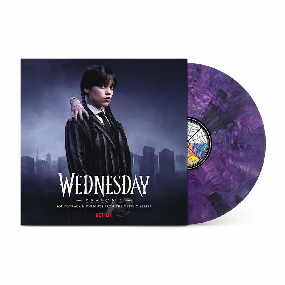 Виниловая пластинка OST - Wednesday: Season 2 (Transparent Purple/Black Marble)