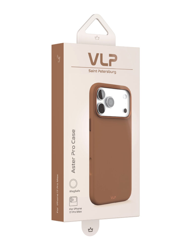 Чехол защитный VLP Aster Pro Case MagSafe для iPhone 17 Pro Max,  Мокка