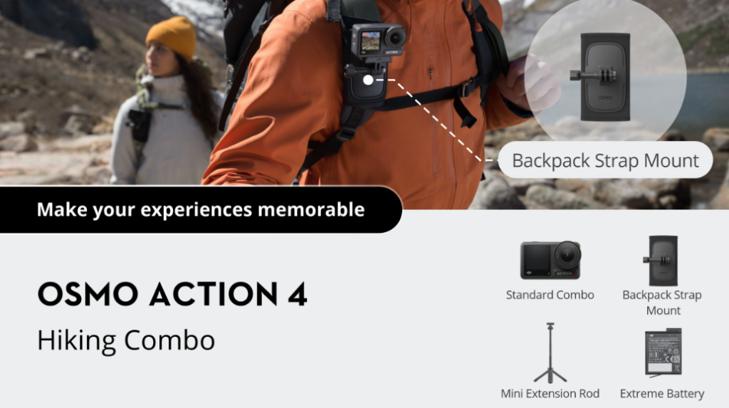 Экшн-камера DJI Osmo Action 4 Hiking Combo
