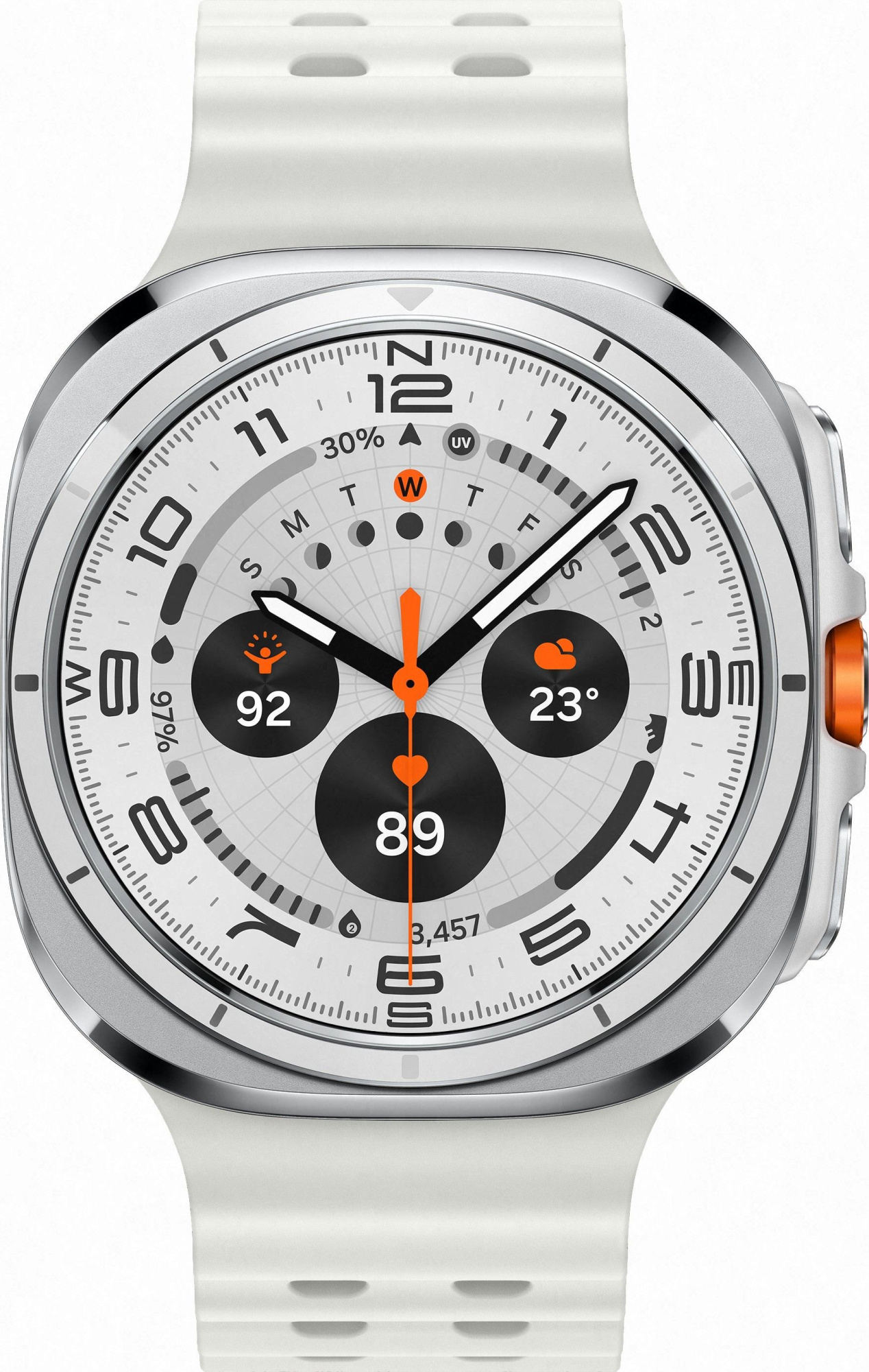 Смарт-часы Samsung Galaxy Watch Ultra (2024) - 47 mm (SM-L705) Titanium White (белый ремешок)