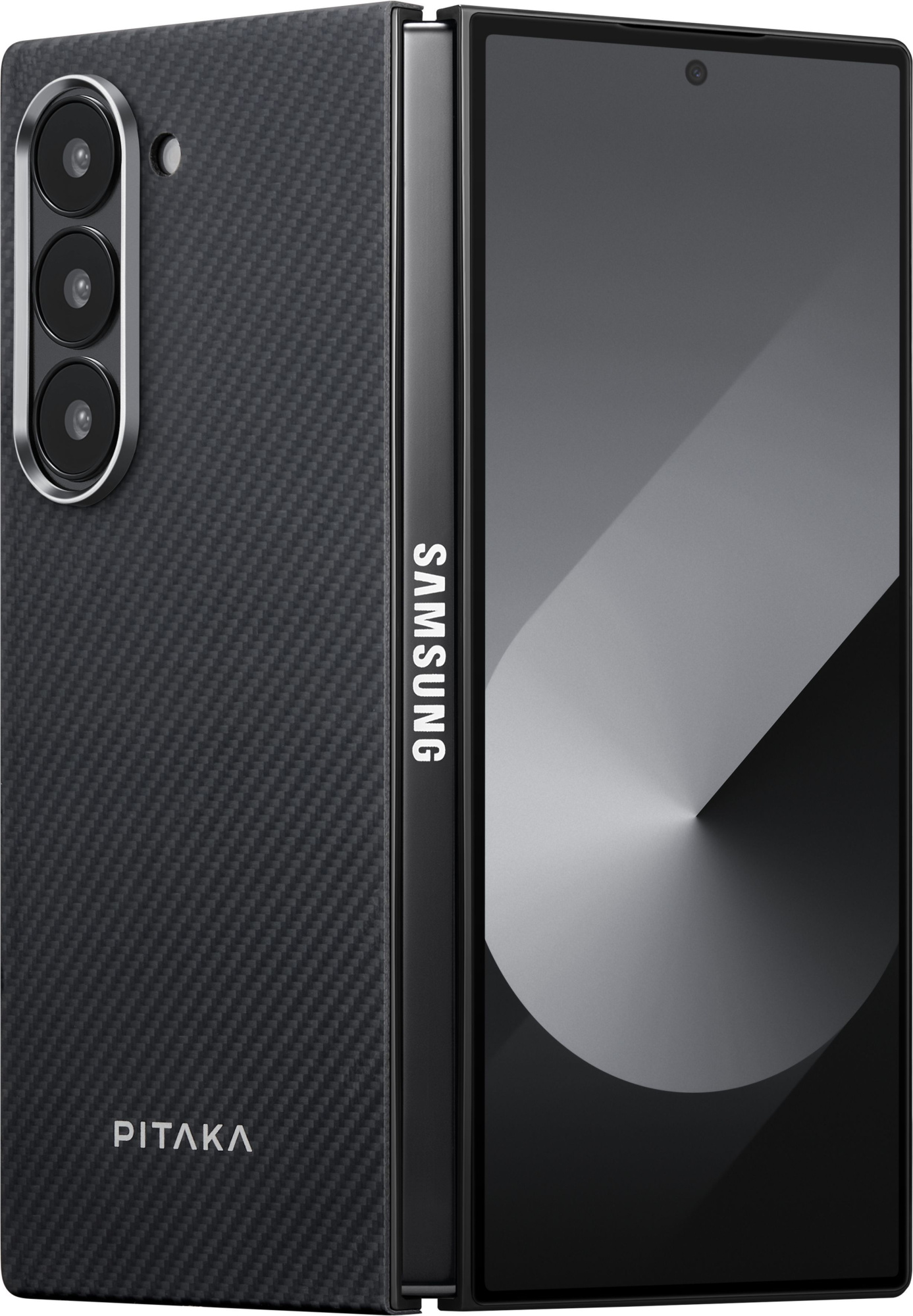 Чехол Pitaka Fusion Weaving MagEZ Case 5 для Galaxy Z Fold6 черный Чехол Pitaka Fusion Weaving MagEZ Case 5 для Galaxy Z Fold6 черный