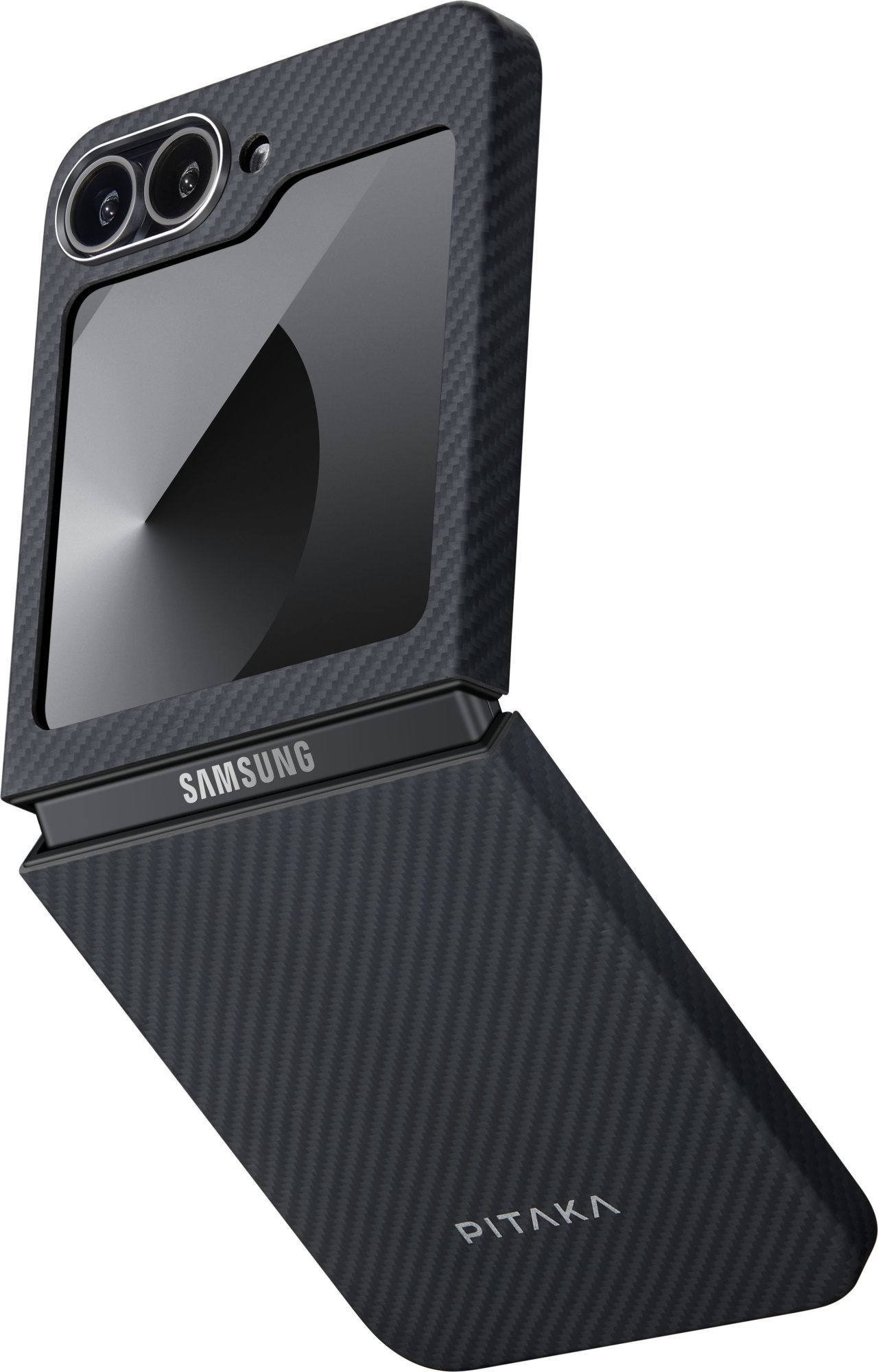Чехол Pitaka Fusion Weaving MagEZ Case 5 для Galaxy Z Flip6 черный Чехол Pitaka Fusion Weaving MagEZ Case 5 для Galaxy Z Flip6 черный