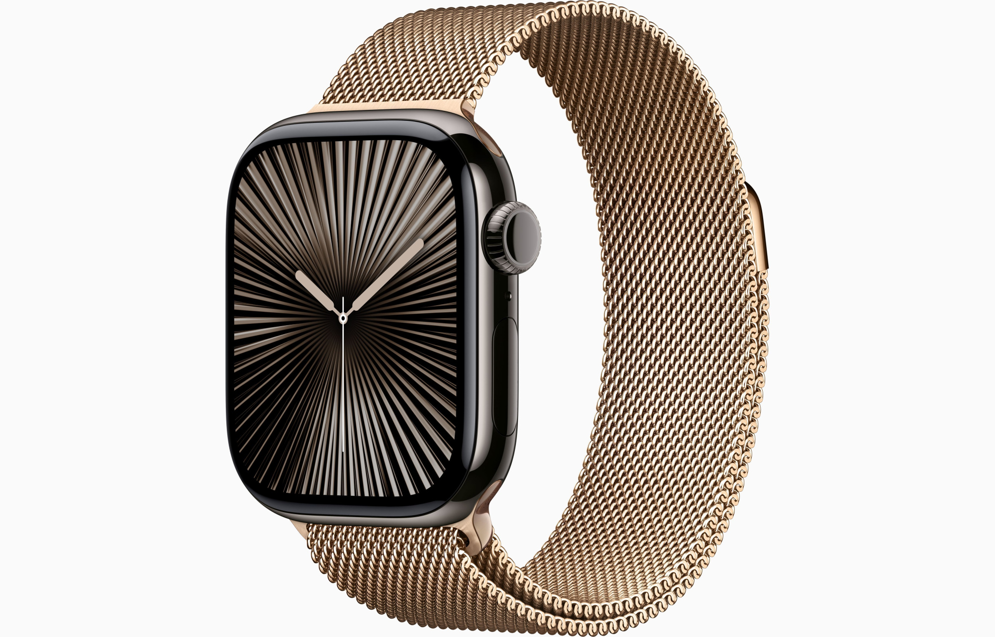 Смарт-часы Apple Watch Series 10 Титановый корпус 42 мм, цвет Gold, Milanese Loop, S/M Смарт-часы Apple Watch Series 10 Титановый корпус 42 мм, цвет Gold, Milanese Loop, S/M